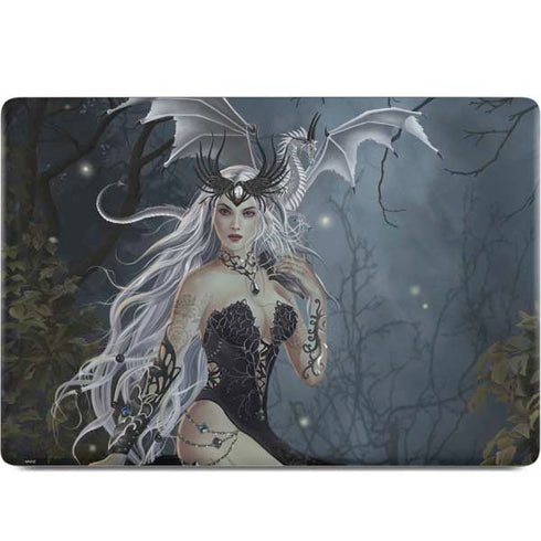 Gothic Queen with Silver Dragon by Nene Thomas MacBook Skins